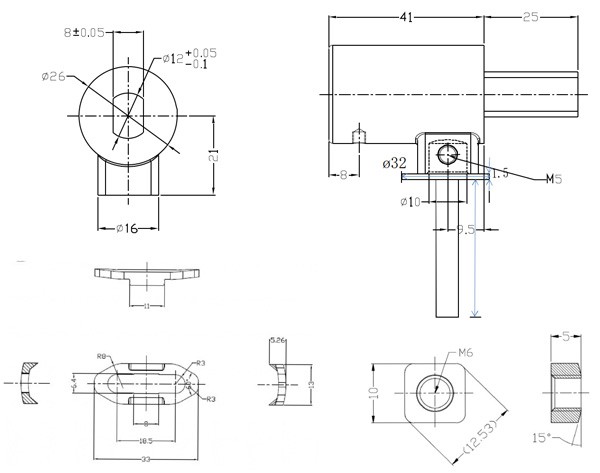 High Quality Soft Close Hinge for Toilet Seat with Long Rotor,TRD-H2 Slow Close Damper
